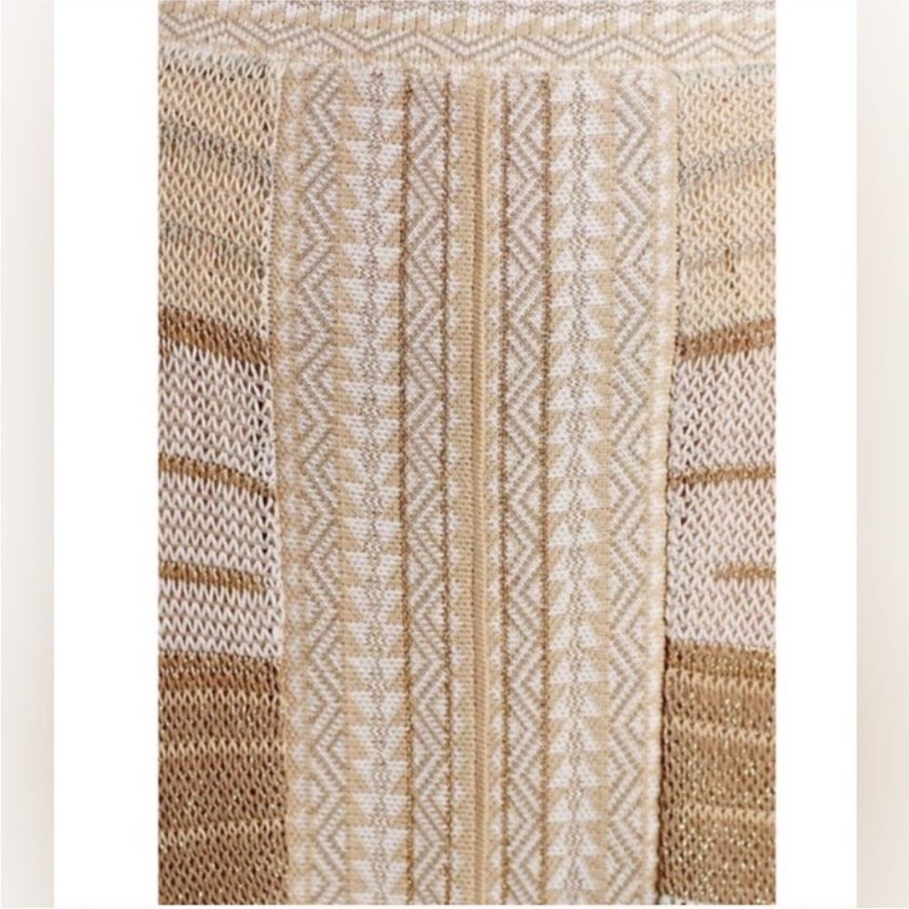 Anthropologie Cecelia Prado Glinted Gold & Silver Knit Maxi Skirt - XS - Picture 13 of 16